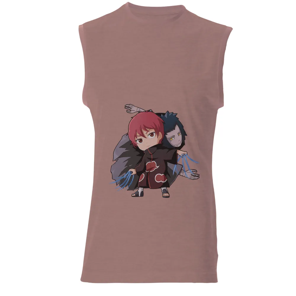 Custom Tee Shirts: Sasori and Deidara - Anime Characters in Chibi Style|the art of banksy media city