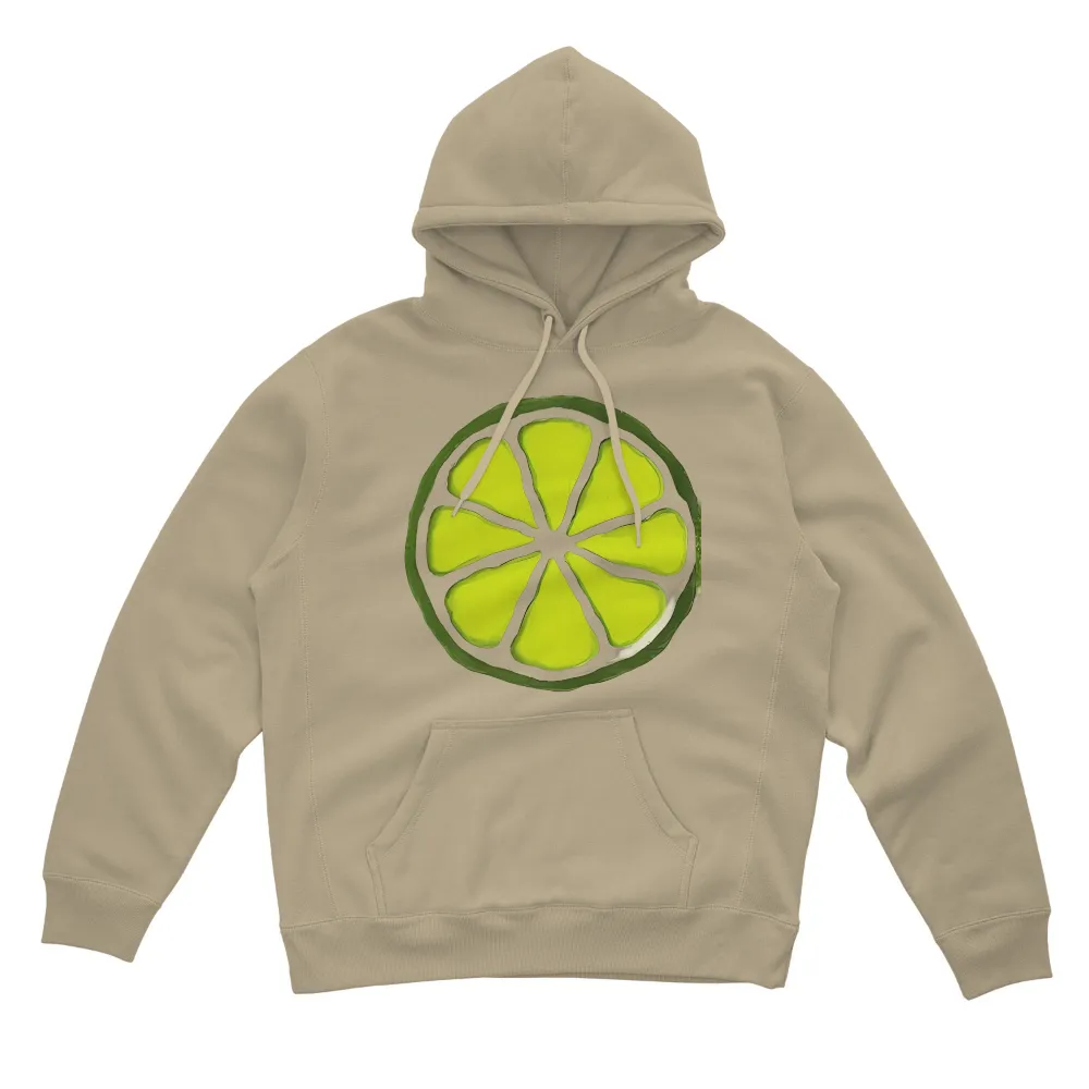 TShirt Printing: Vibrant Lime Slice - Fresh Joy|neon t shirt roblox