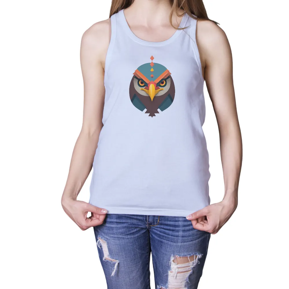 Custom Owl Wisdom Apparel: Geometry Meets Traditional Art|t and a vintage