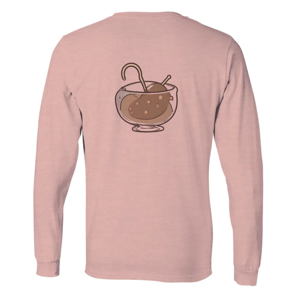 Custom Tee Shirts: Hot Chocolate Comfort | Marshmallow Joy| Happy marshmallow