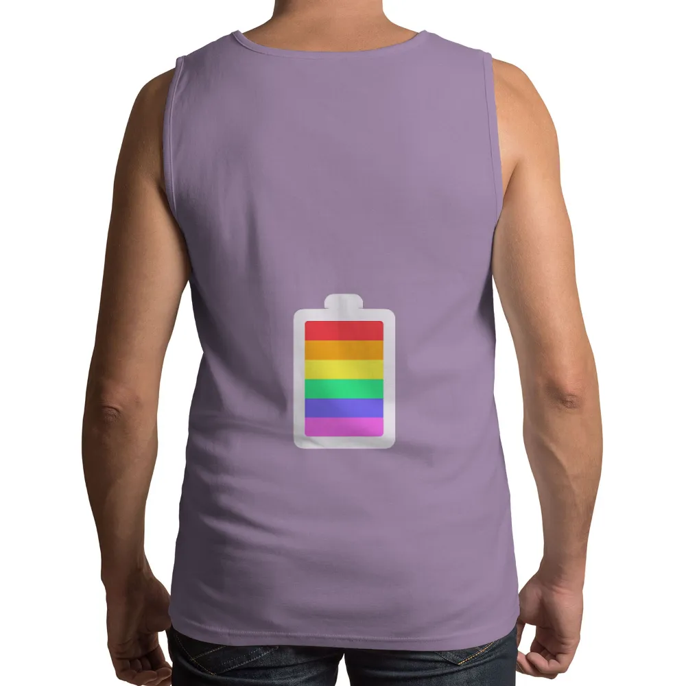 Rainbow Battery Design: A Vibrant Symbol of Unity and Pride|gay pride striped shirt