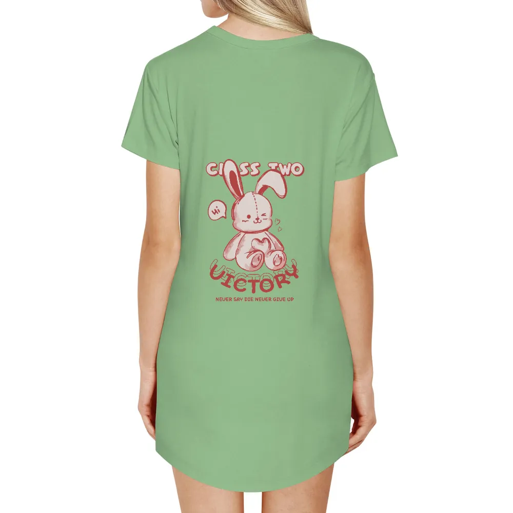 T-Shirts Pattern: Pink Bunny - Class Two Victory|military humor shirts