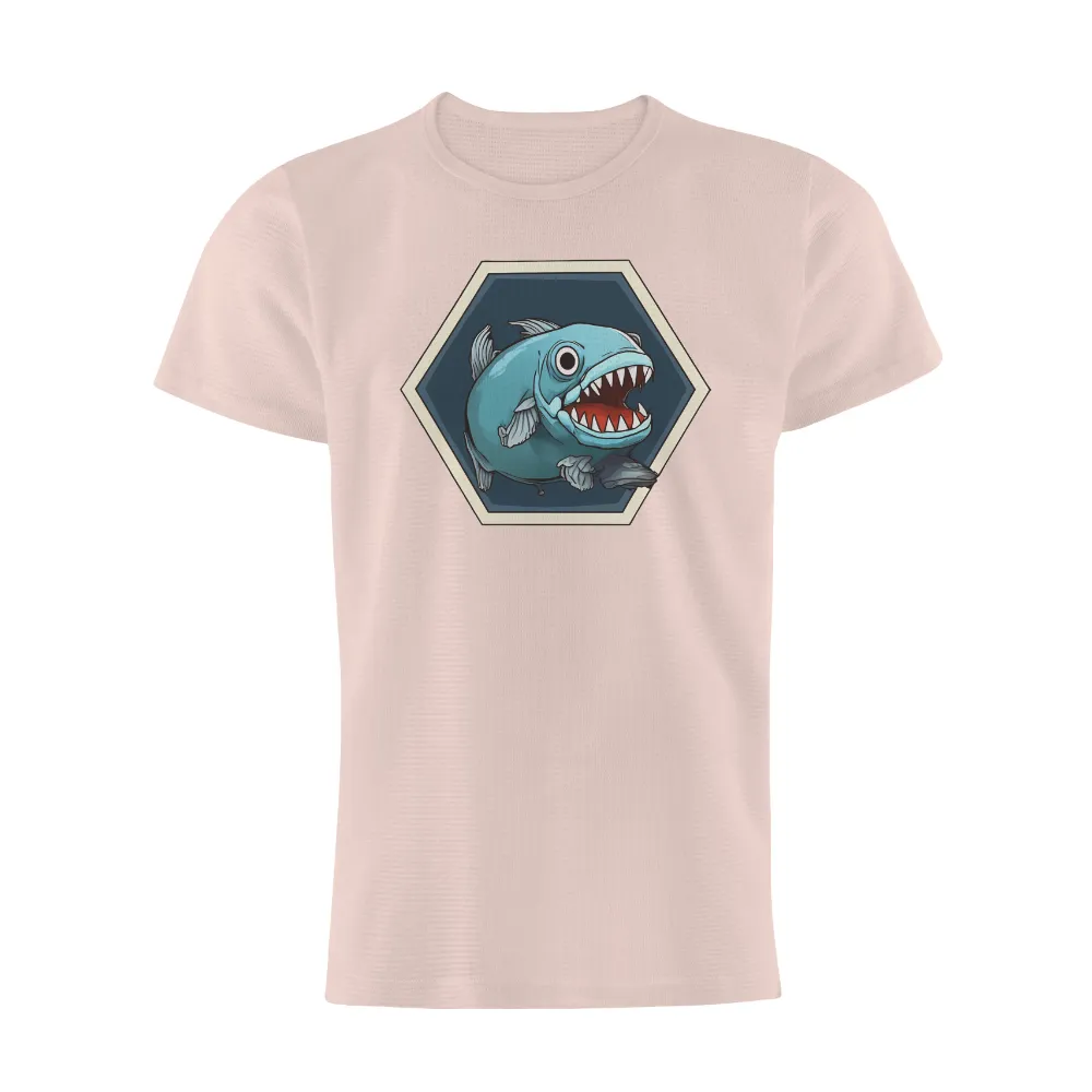 T-Shirts Pattern: Cartoon Piranha from the Amazon|g force cartoon t shirt