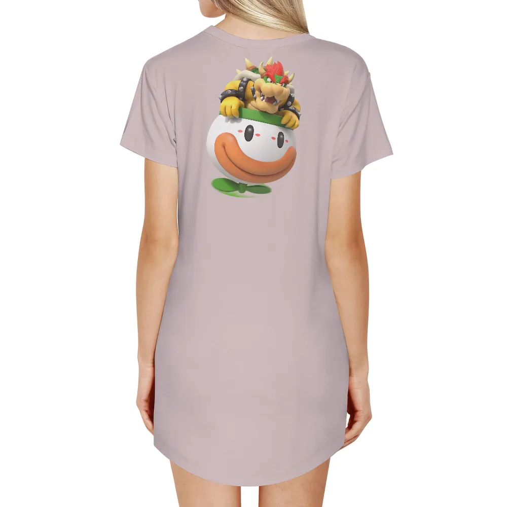 T-Shirts Pattern: Bowser and Piranha Plant - Gaming Fun|super mario t shirt varsity