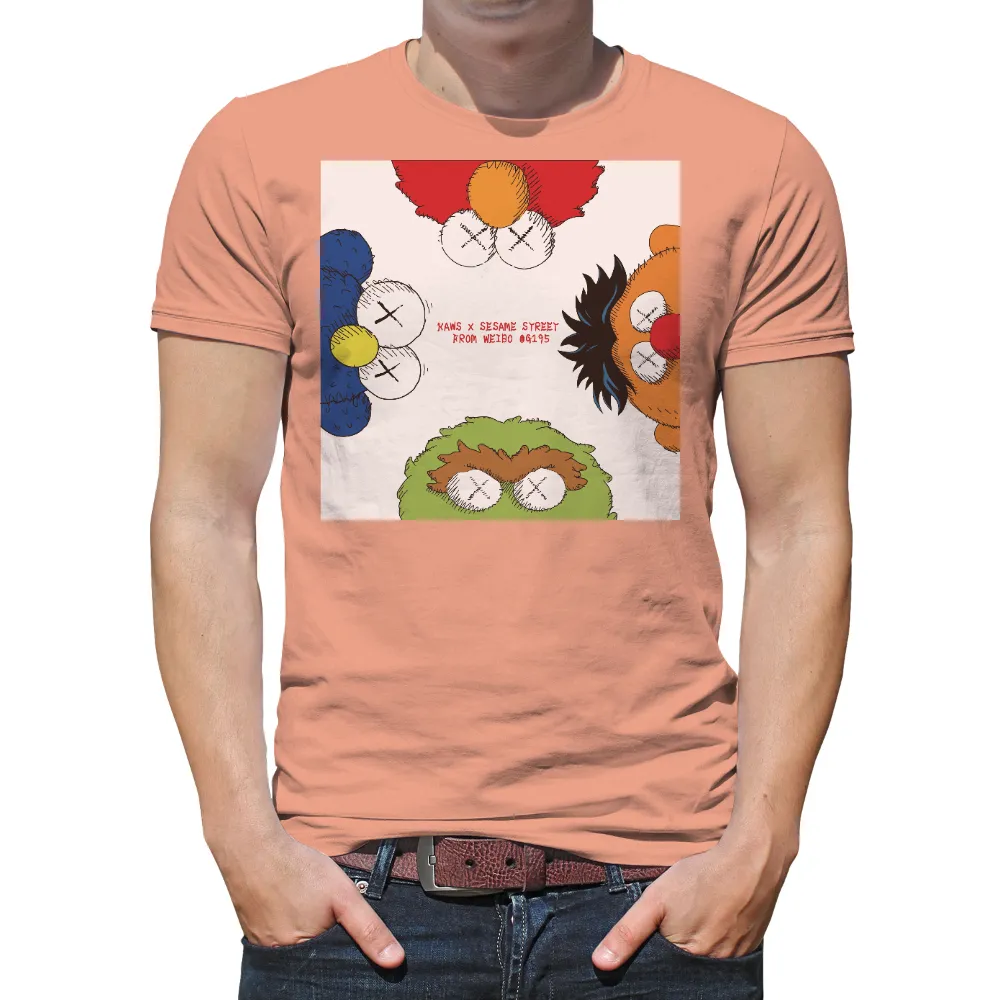 Custom T-Shirt Printing: KAWS x Sesame Street - Iconic Characters in Modern Art|kaws graffiti