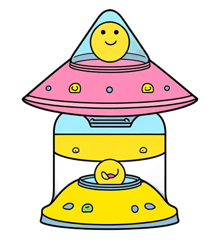 TShirt Printing: Spread Joy with Zee and Bop's Whimsical Spaceship