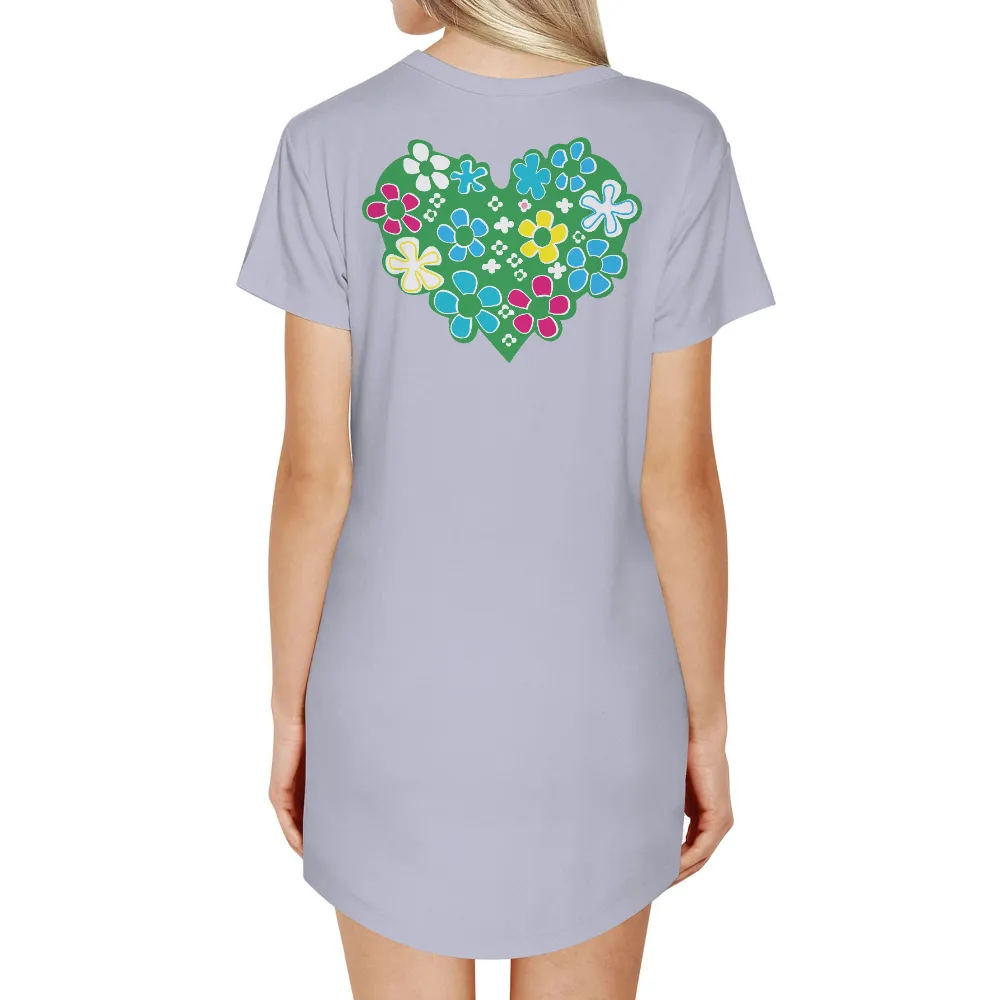 T-Shirt Printing: Vibrant Heart of Nature|comfort colors 4th of july shirt