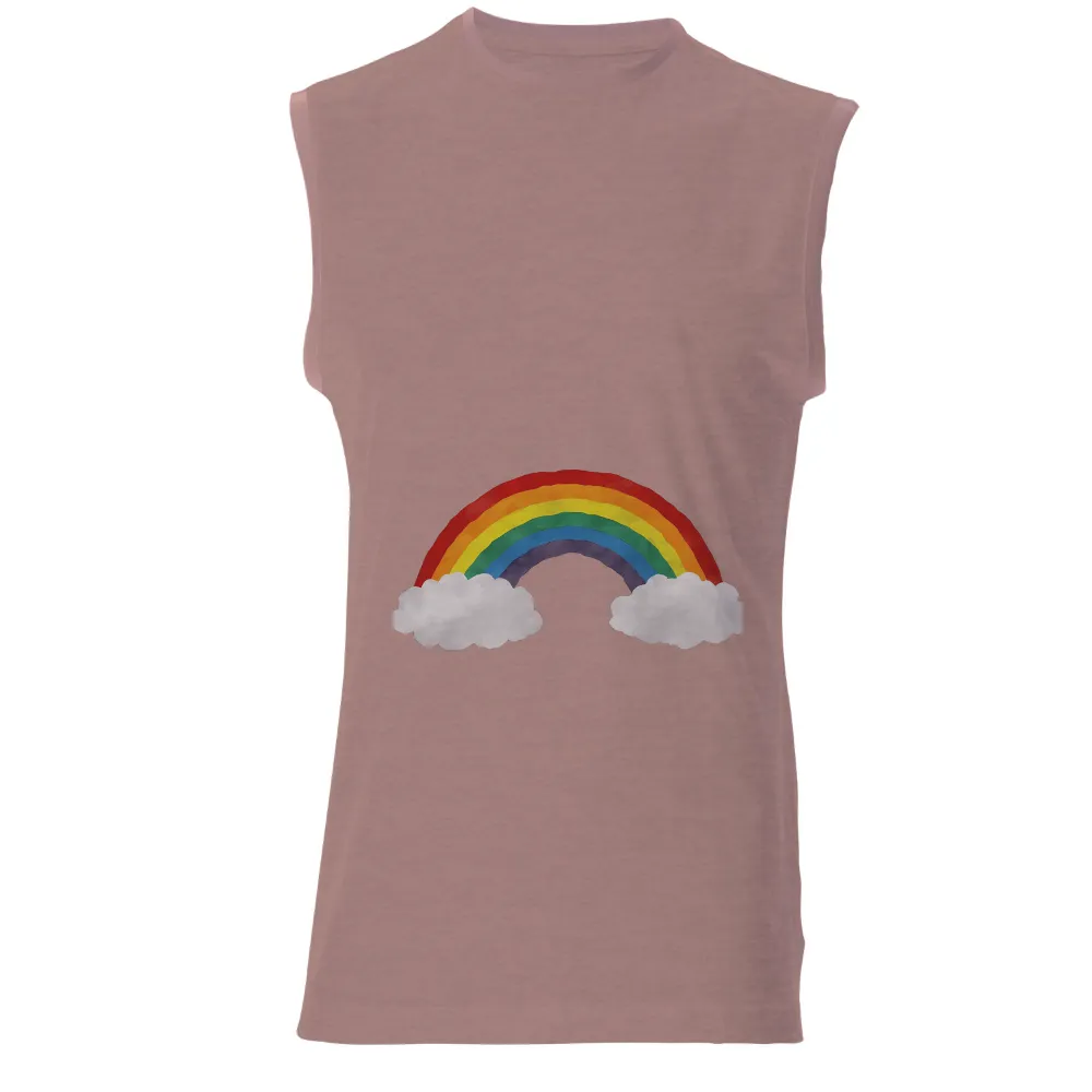 Custom T-Shirt Printing: Rainbow of Hope - Artistic Designs|tu rainbow t shirt