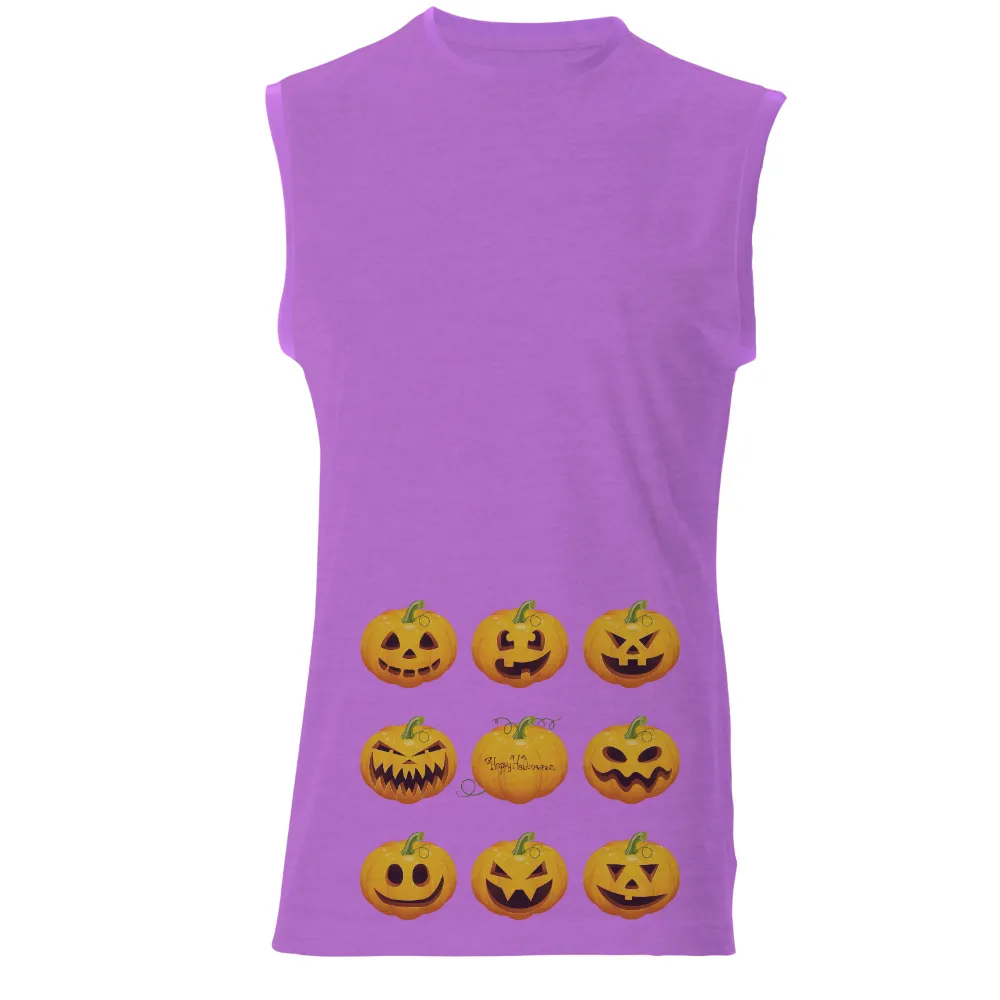 T-Shirts Pattern: Happy Halloween Pumpkins|thick thighs spooky vibes sweatshirt