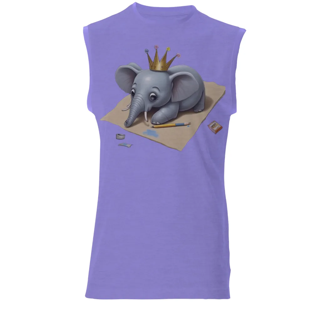 Graphic Tees: Ellie the Elephant - A Royal Artistic Design|harmony day t shirts best and less