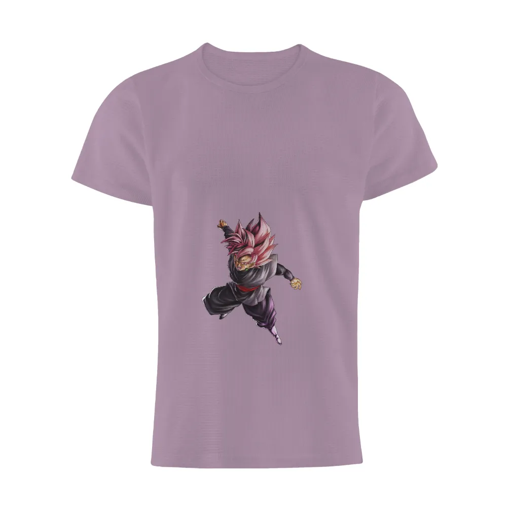 Shirts Graphic Tees: Anime Warrior with Pink Hair|banksy no future