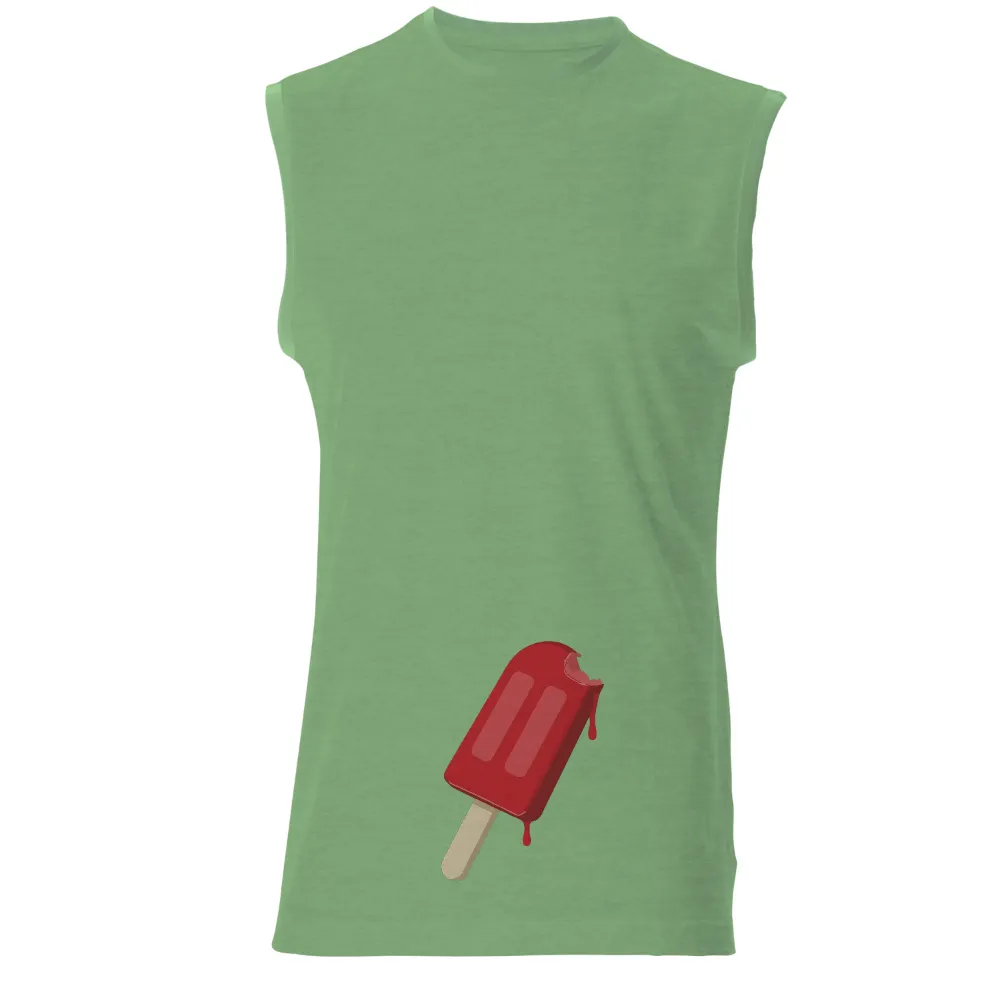 T-Shirts Design: Summer Popsicle - Refreshing Nostalgia| slightly melted popsicle