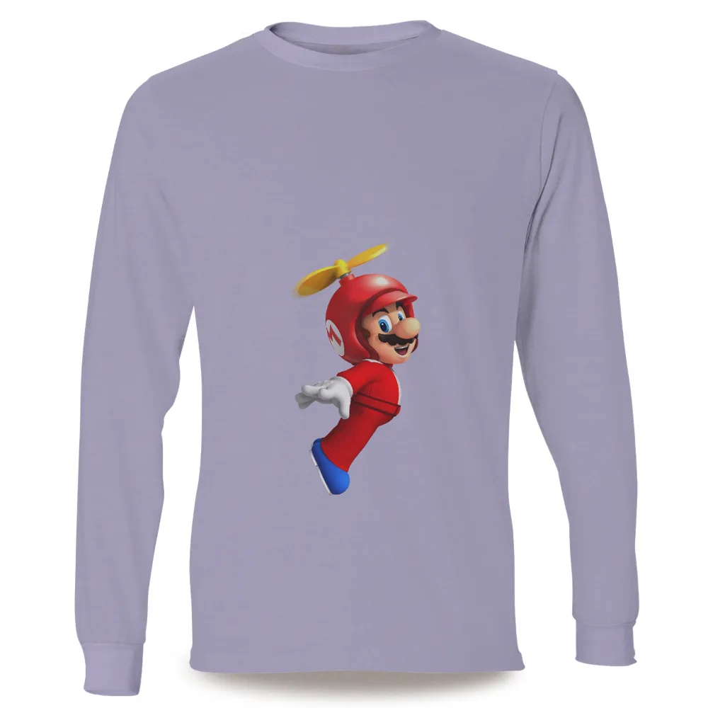 TShirt Printing: Adventure with Mario - Gaming T-Shirt Design|super mario valentine shirt