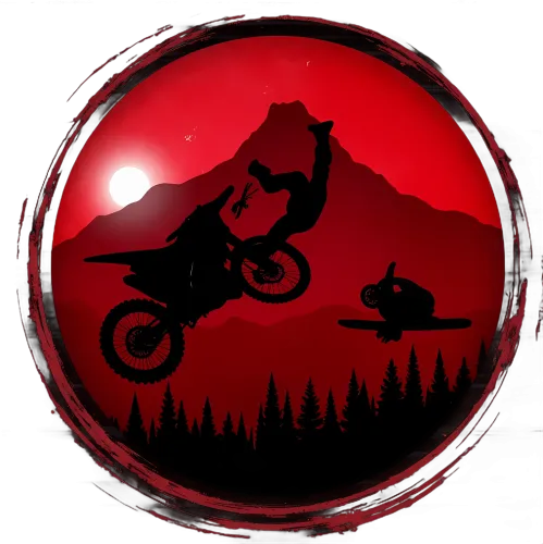 Custom T-Shirt Printing: Extreme Motocross Stunt at Sunset