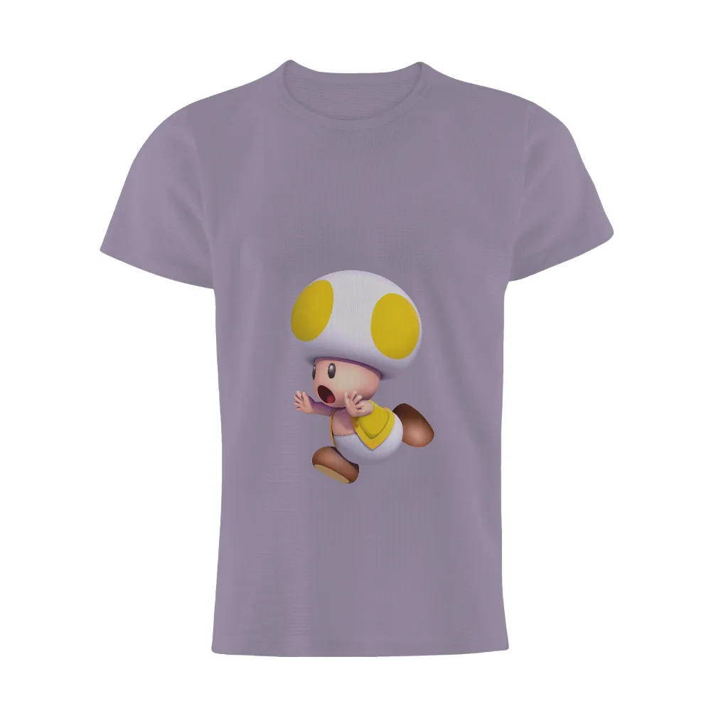 Custom T-Shirt Printing: Toad's Surprised Energy - Gaming Nostalgia|john cena super mario bros 3 shirt