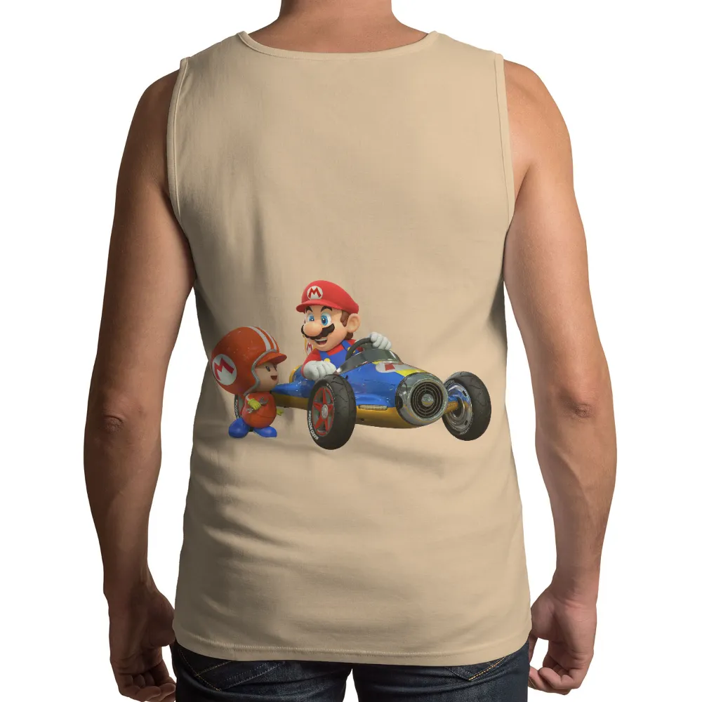 TShirt Design: Mario and Mechanic Racing Together|adventure time star wars shirt