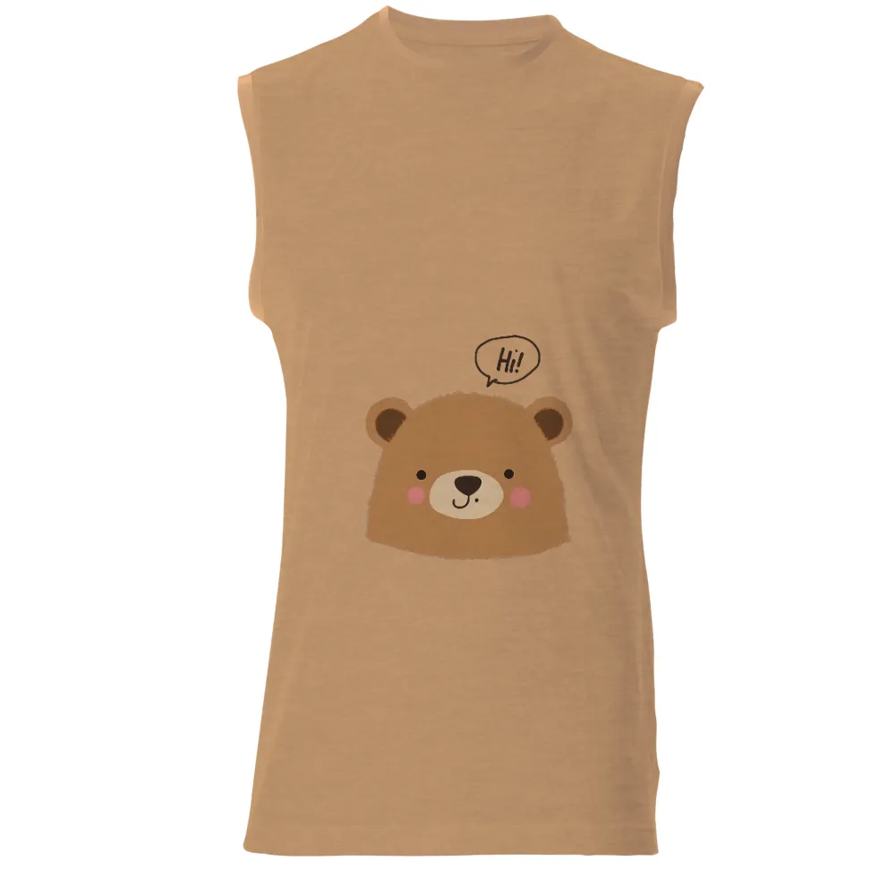 T-Shirt Printing: Cute Teddy Bear Design Brings Warmth and Comfort|cute white summer shirts