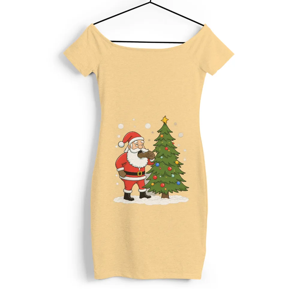 Graphic Tees: Santa's Festive Spirit | Holiday Theme|santa claus dabbing