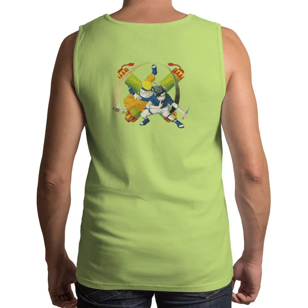 TShirt Design: Anime Rivals in Battle|battle hoodie shirt