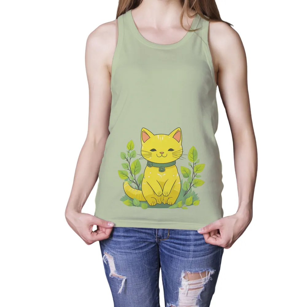 Custom T-Shirt Printing: Sunny the Nature Guardian|grey & lime green shirt