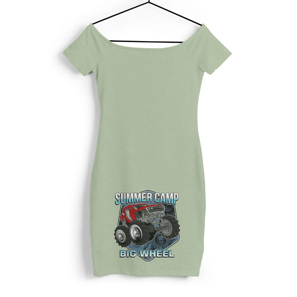 Custom Tee Shirts: Summer Camp Adventure with Monster Truck|funny summer camp t shirts