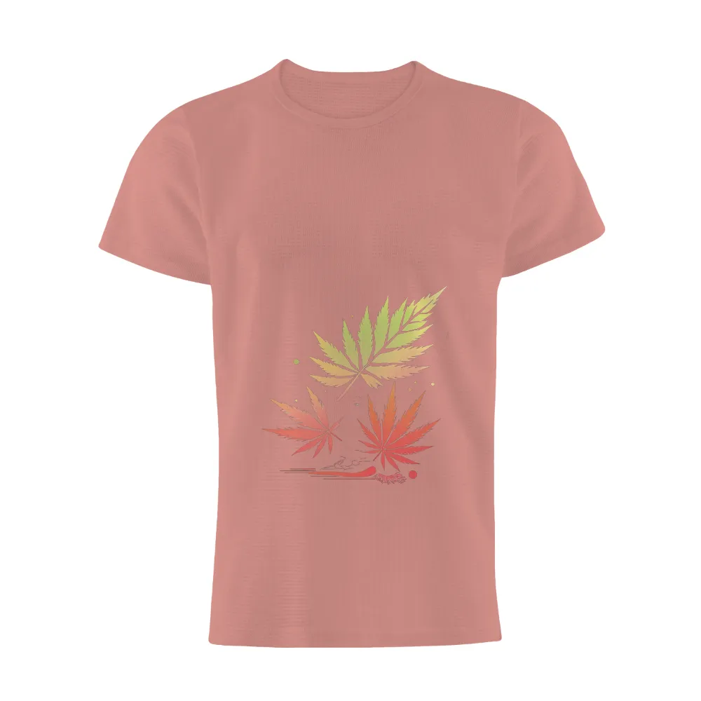 T-Shirt Printing: Maple Leaves - Symbolizing Life's Journey|zayde wisdom