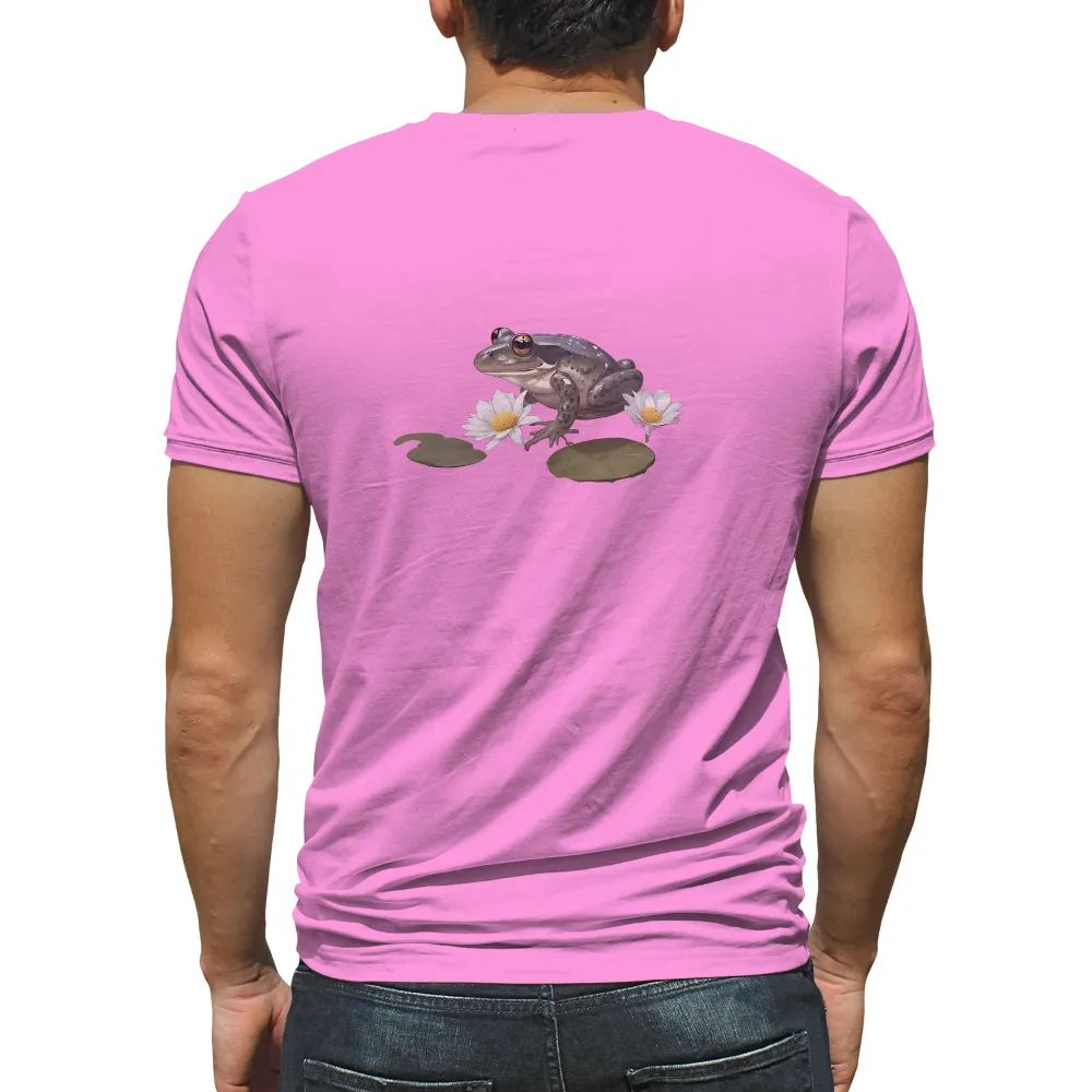 Frog on Lily Pad: A Symbol of Tranquility - T-Shirts Design|funfix dba sun frog shirts