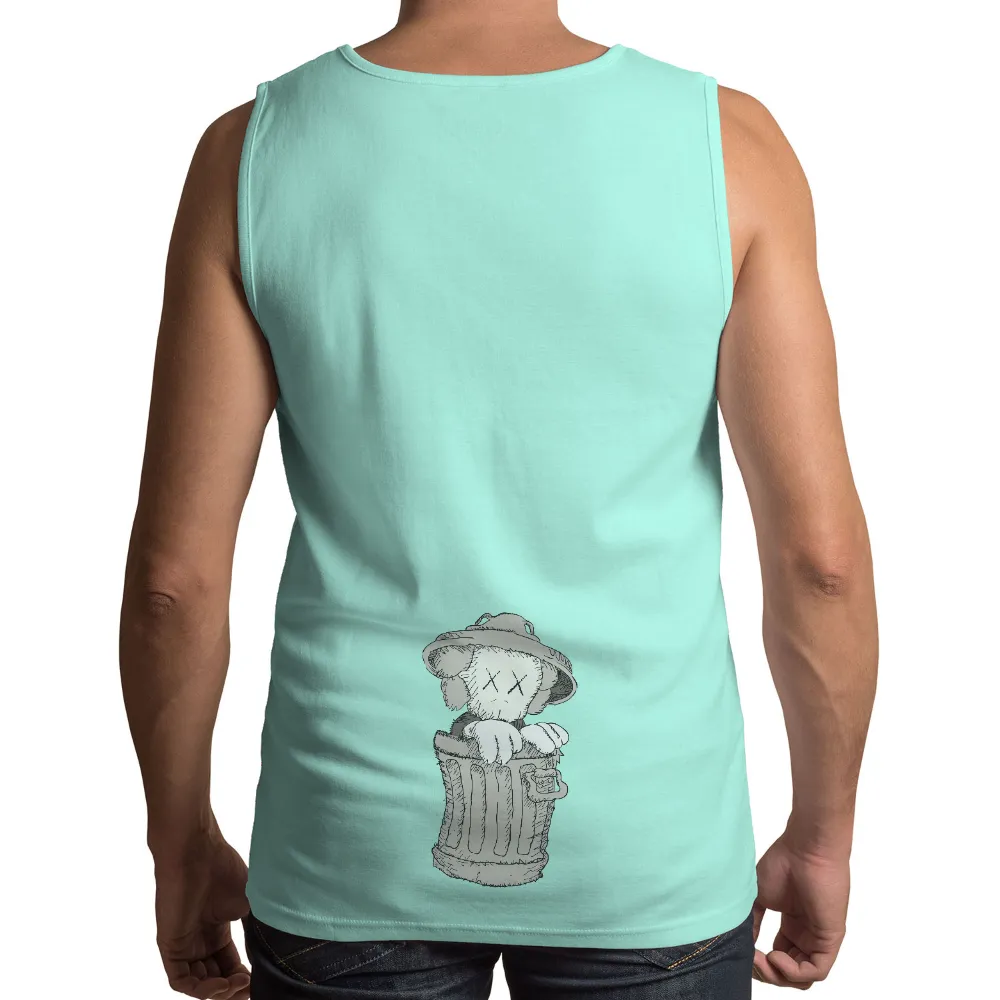 T-Shirt Printing: Scraps the Teddy Bear in a Trash Can|teddy bear shirt