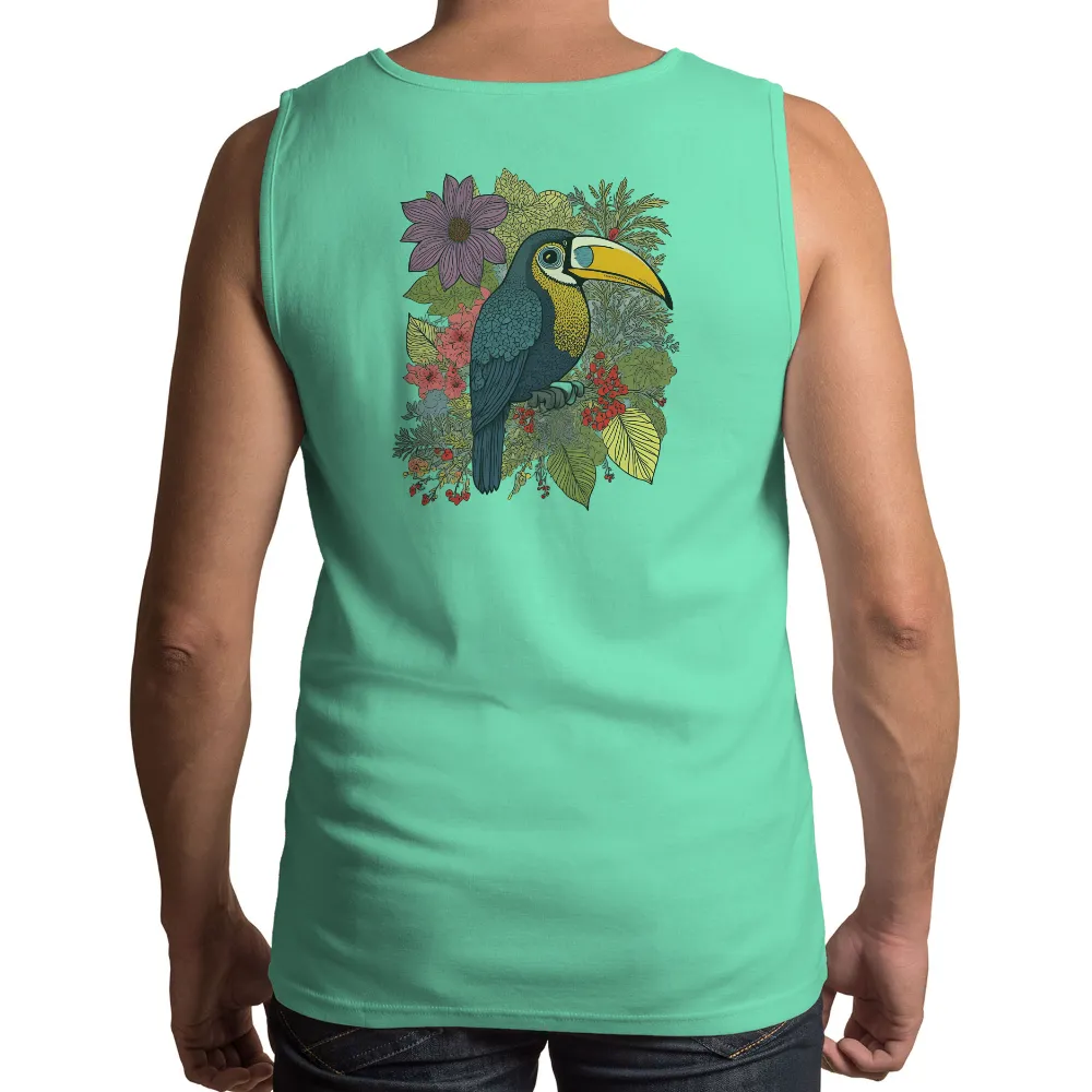 Custom T-Shirt Printing: Tropical Toucan in Exotic Rainforest|ww2 british jungle shirt