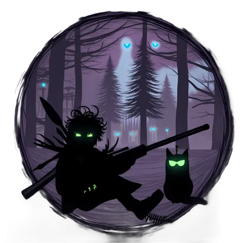 T-Shirts Design: Enchanted Forest Adventure with Luna and Shadow