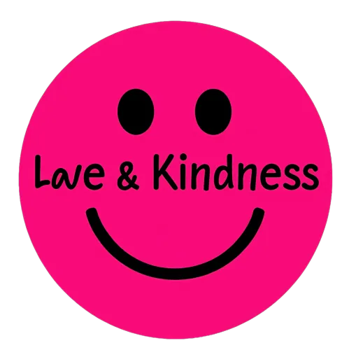 Love & Kindness Smiley Face Graphic Design