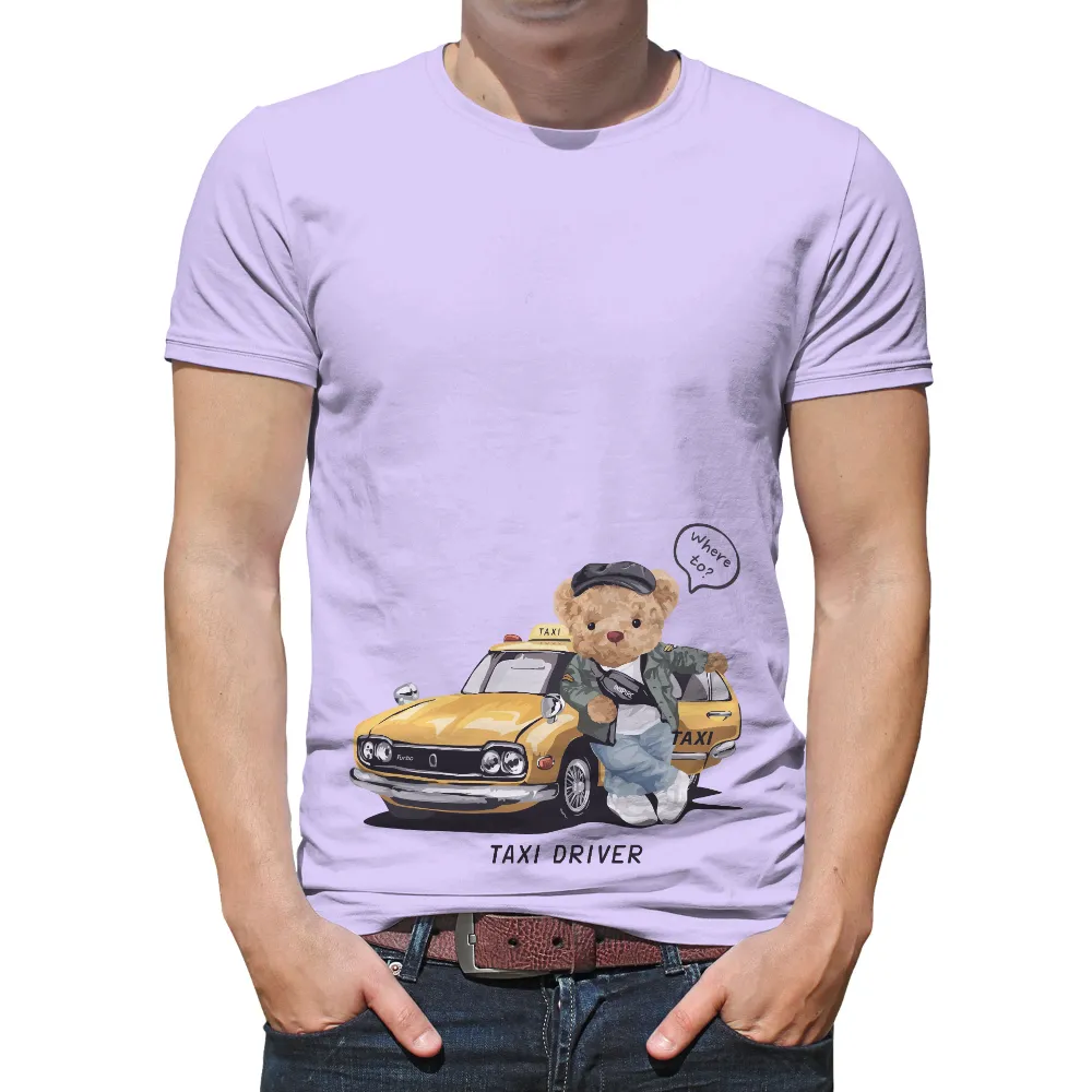 TShirt Design: Teddy the Taxi Driver Bear - Funny & Whimsical|brewers city connect shirts