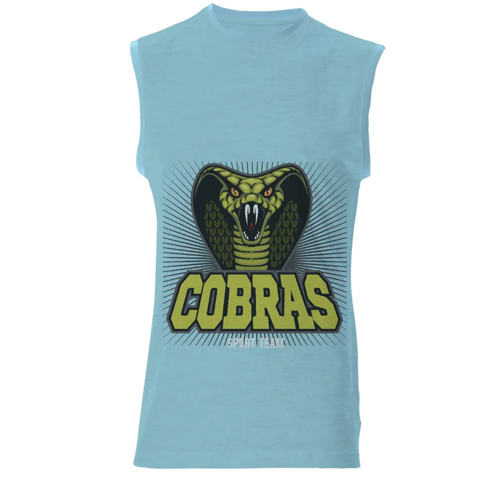 Shirts Graphic Tees: Cobras Sport Team Mascot - Fierce and Intimidating|strength camp t shirt