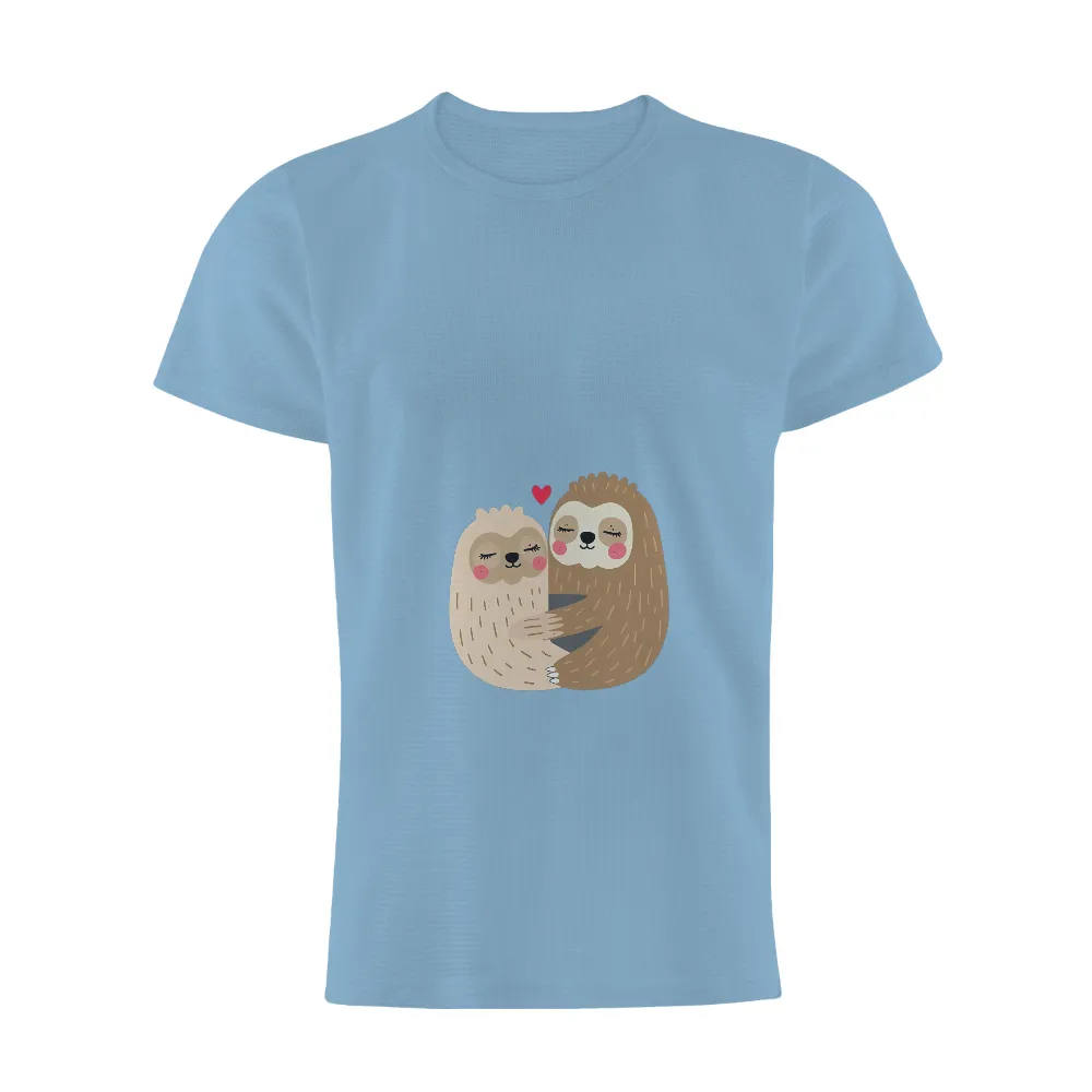 Tee Shirt Printing: Sloth Love - Warm Embrace and Pure Heart|t shirt roblox i love