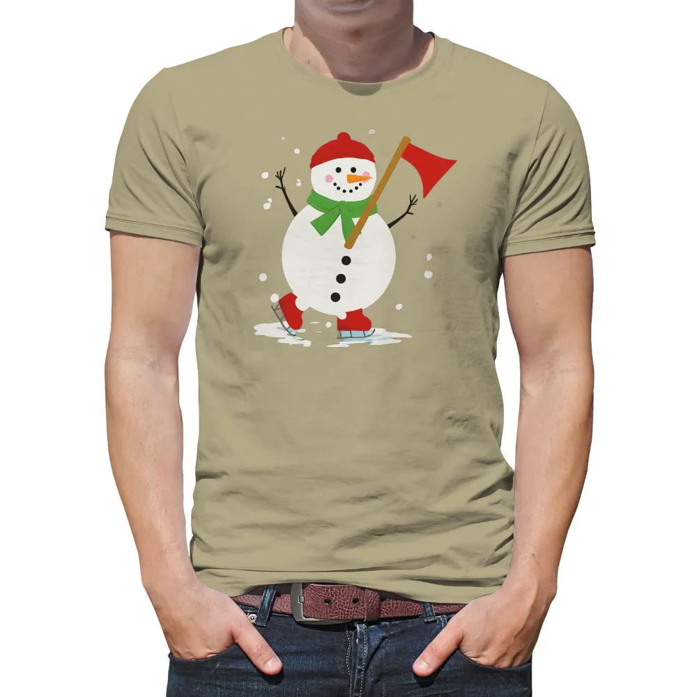 TShirt Design: Frosty's Winter Festival - Snowman Joy|winter bear shirt