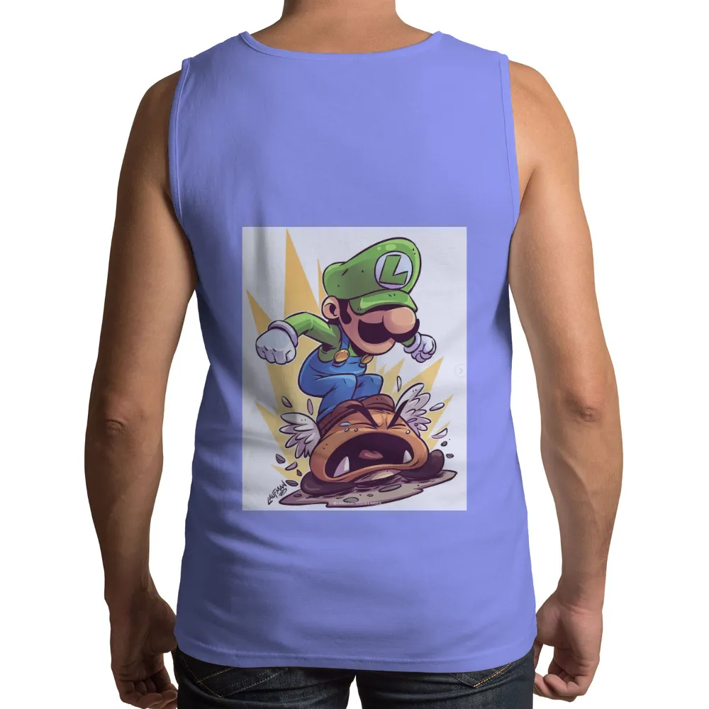 T-Shirts Custom: Luigi's Leap - Funny Gaming Pop Culture|gaming shirts custom