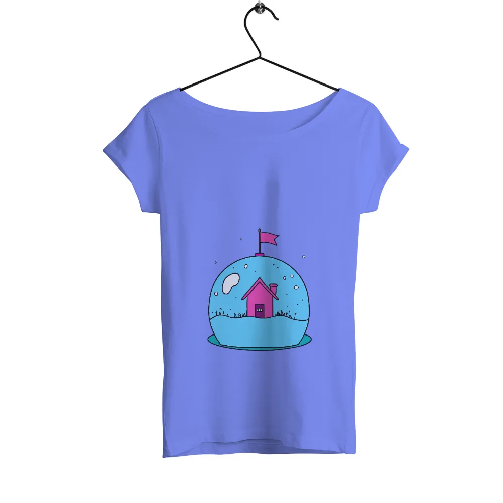 Snow Globe House: A Symbol of Warmth and Hope - T-Shirt Printing|pokemon magic shirt