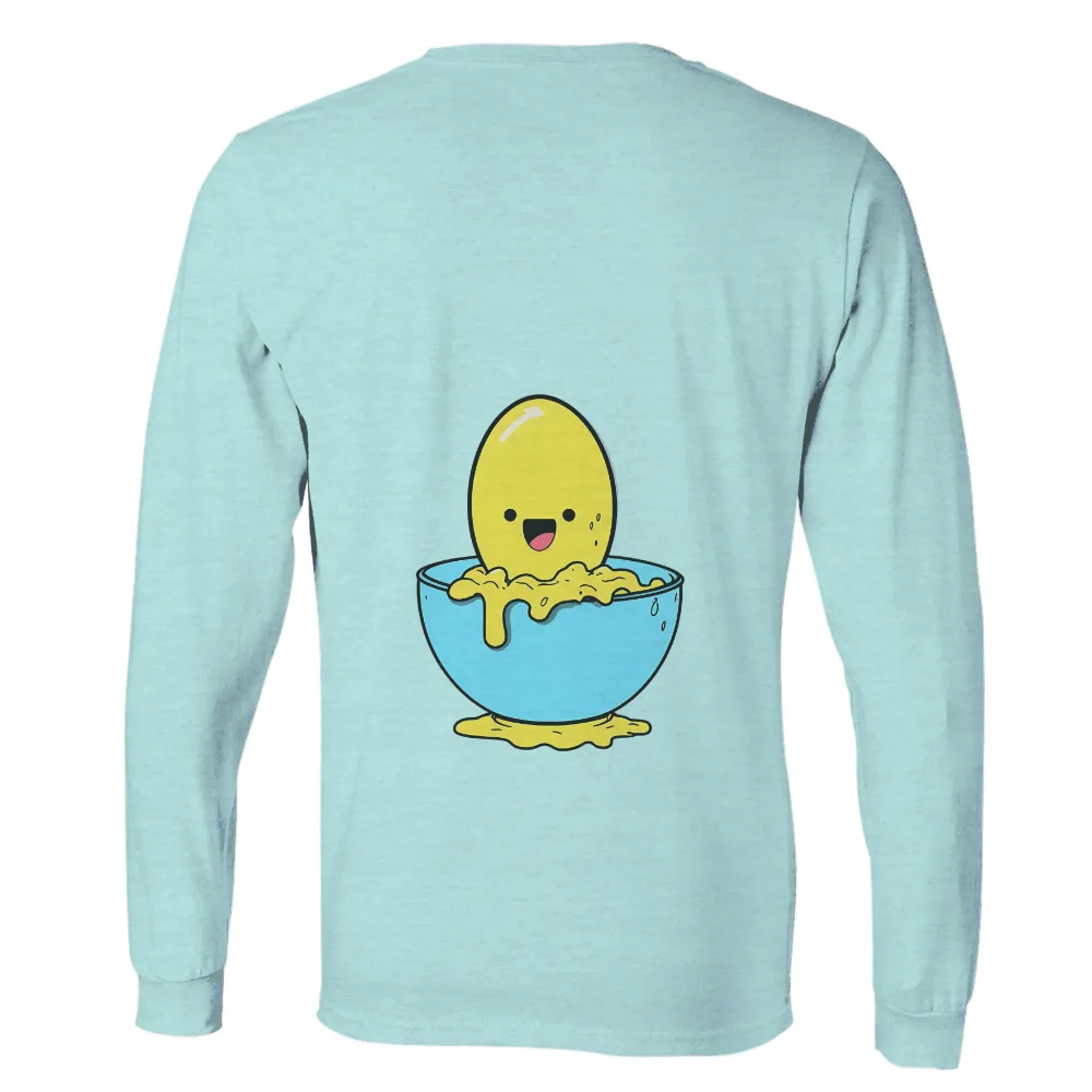 Graphic Tees: Start Your Day with Eggbert - Happy Morning Vibes|cartoon with green shirt