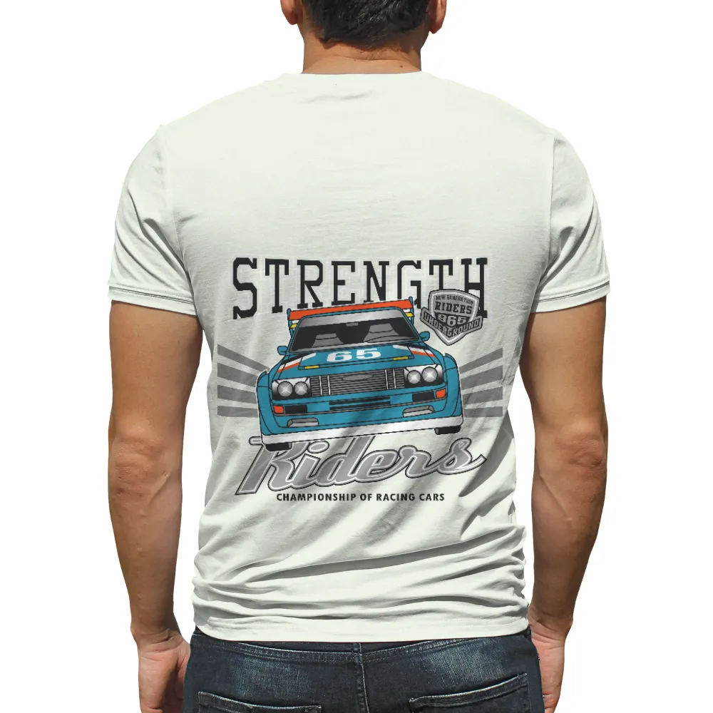 T-Shirts Custom: Strength Riders - Racing Car Design|canucks community