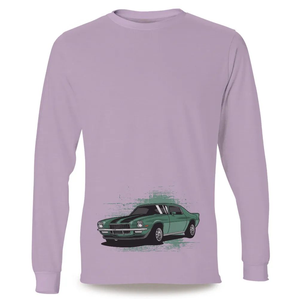 T-Shirts Pattern: Vintage Green Camaro Speed|90s vintage tshirts