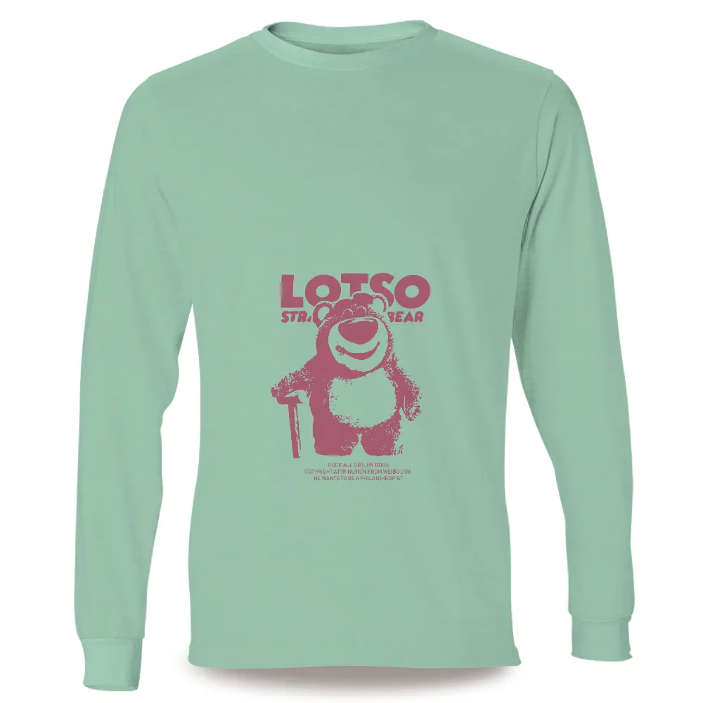 Custom Tee Shirts: LOTSO STRAWBERRY BEAR Pop Culture Design|strawberry butterfly shirt