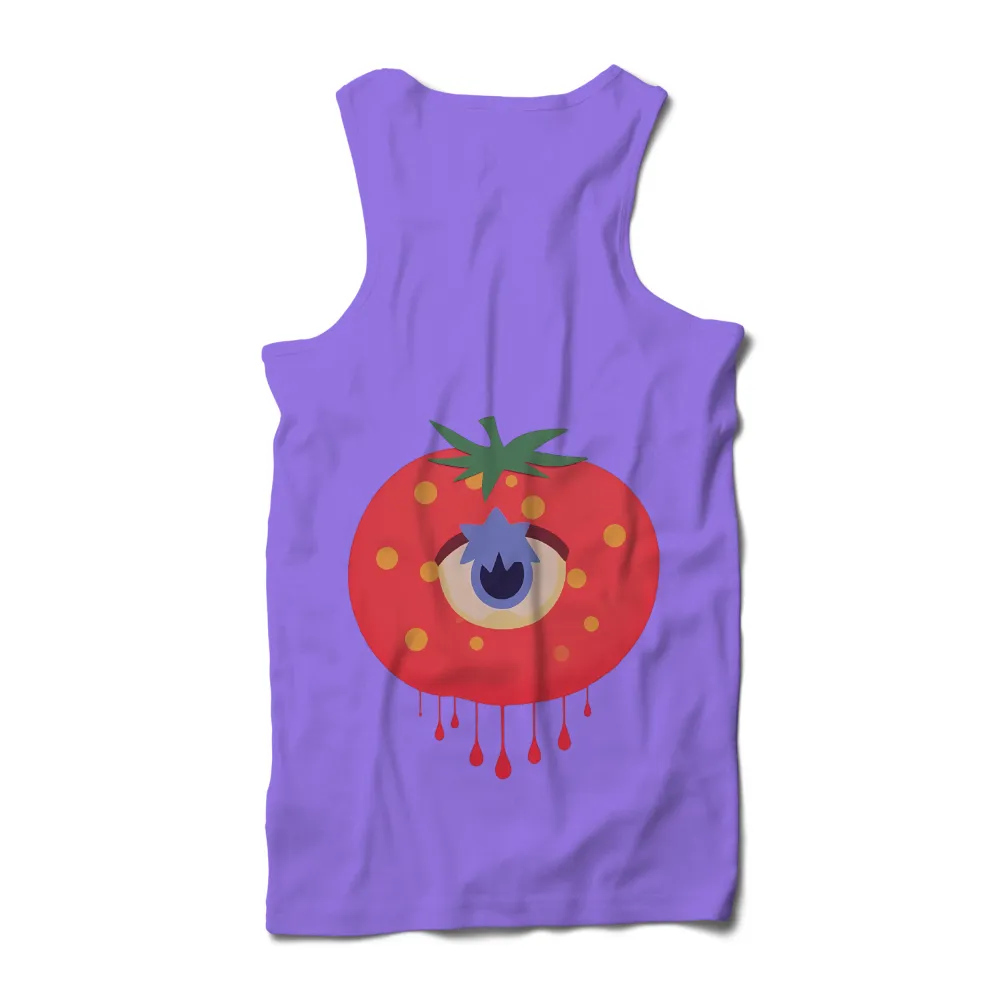 Unique Art Piece: A Whimsical Tomato with an Eye|tomato shirt acnh