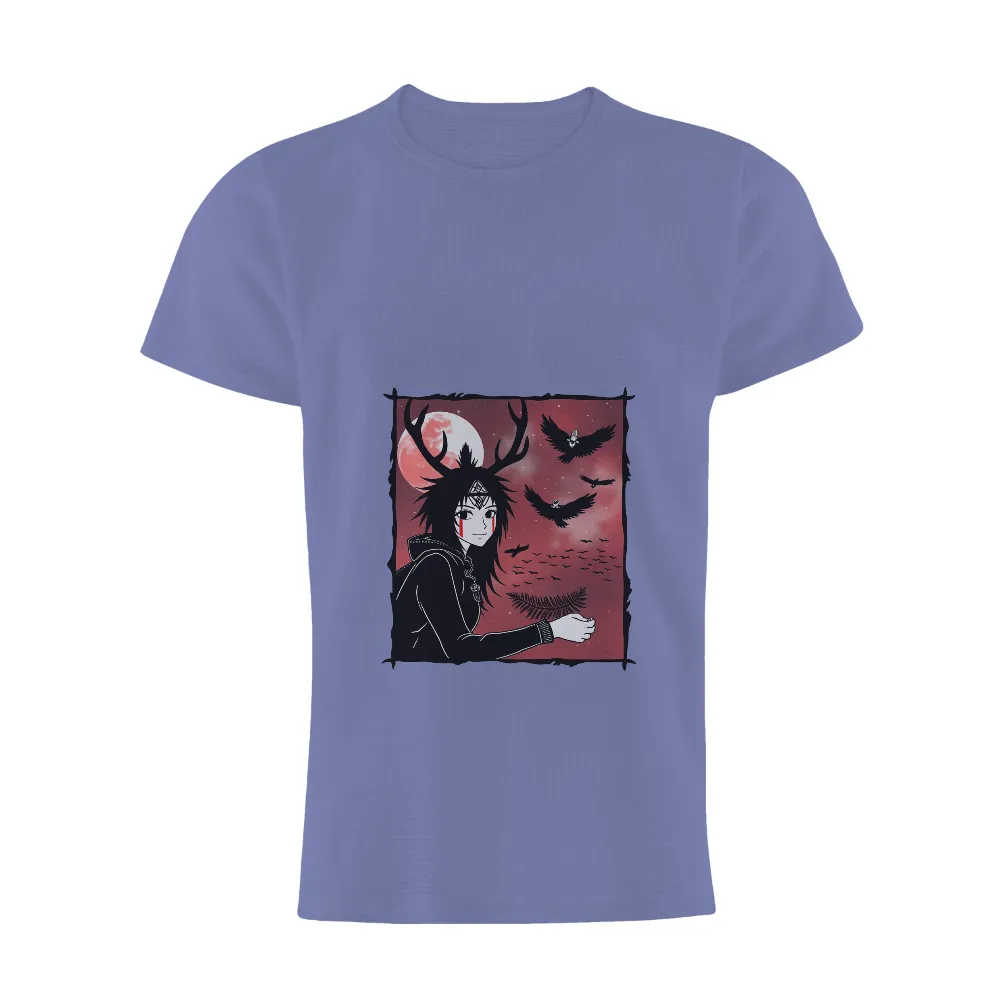 Tee Shirt Printing: Blood Moon Guardian - Artistic Designs|counting crows tour t shirts