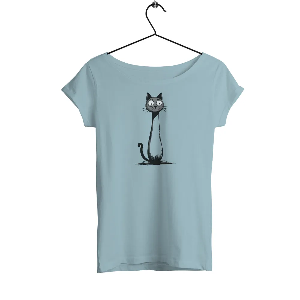 Whiskers Graphic Tees | Quirky Black Cat Design| whimsical black cat