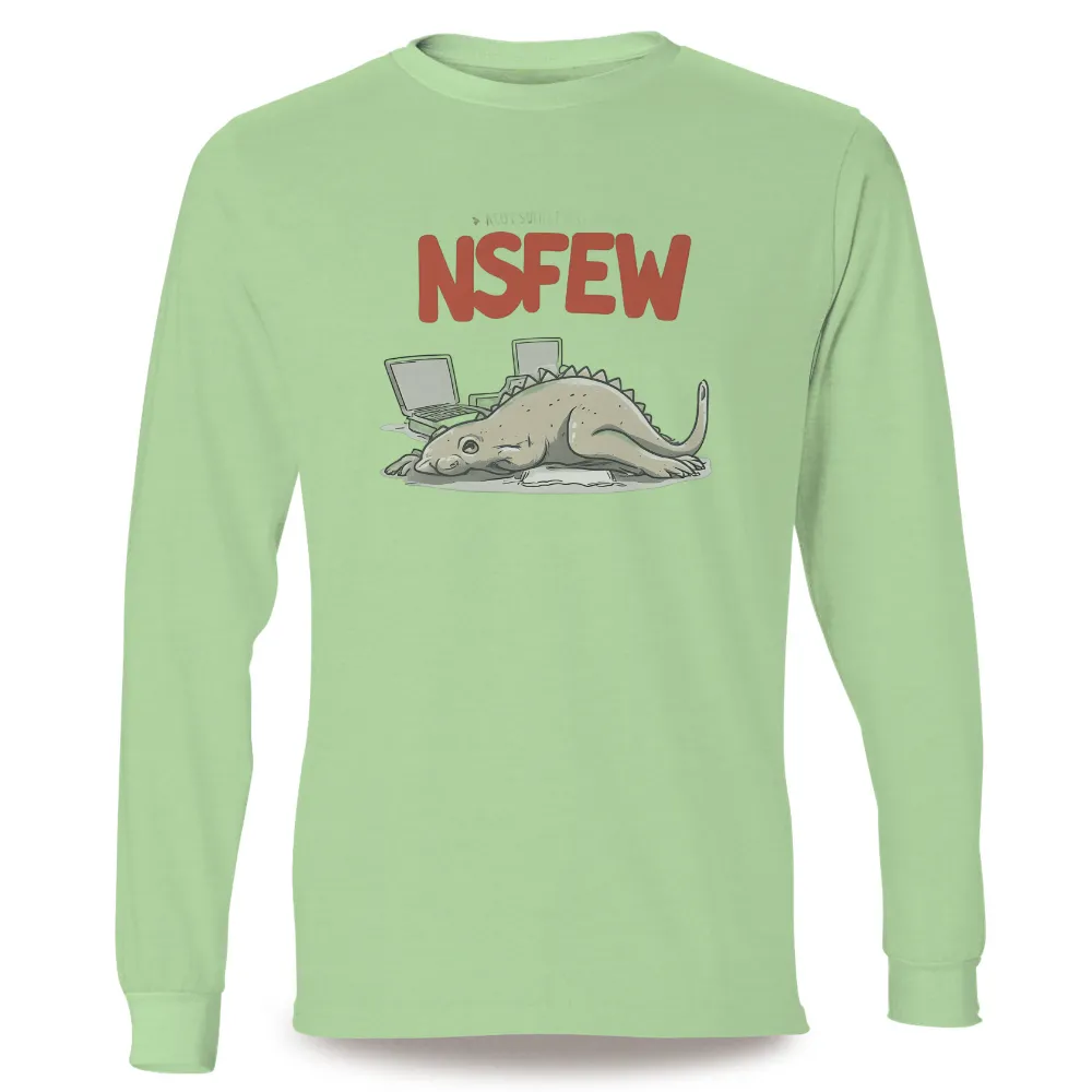 Humorous NSFW Dinosaur Laptop Design for Modern Wear|father's day dinosaur shirt