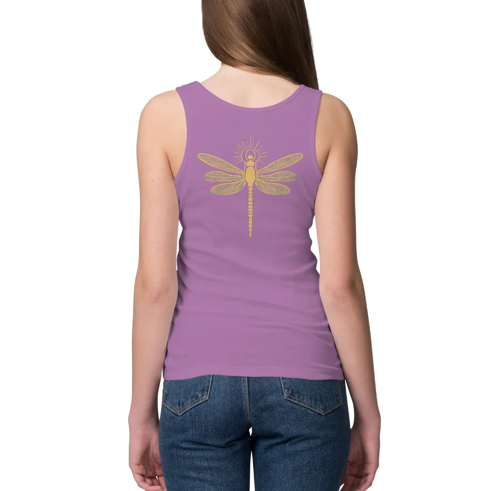 Shirts Graphic Tees: Dragonfly Transformation - Artistic Design|2002 detroit red wings