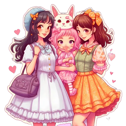 Charming Kawaii Friendship Designs in Pastel Colors and Adorable Patterns