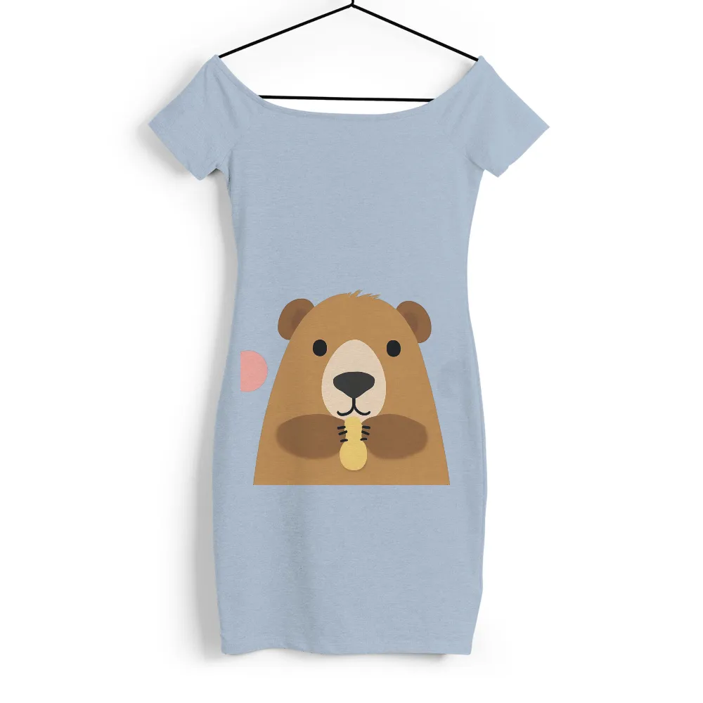 Shirts Graphic Tees: Cute Groundhog with Peanut - Funny & Quotes|roblox cute black t shirt