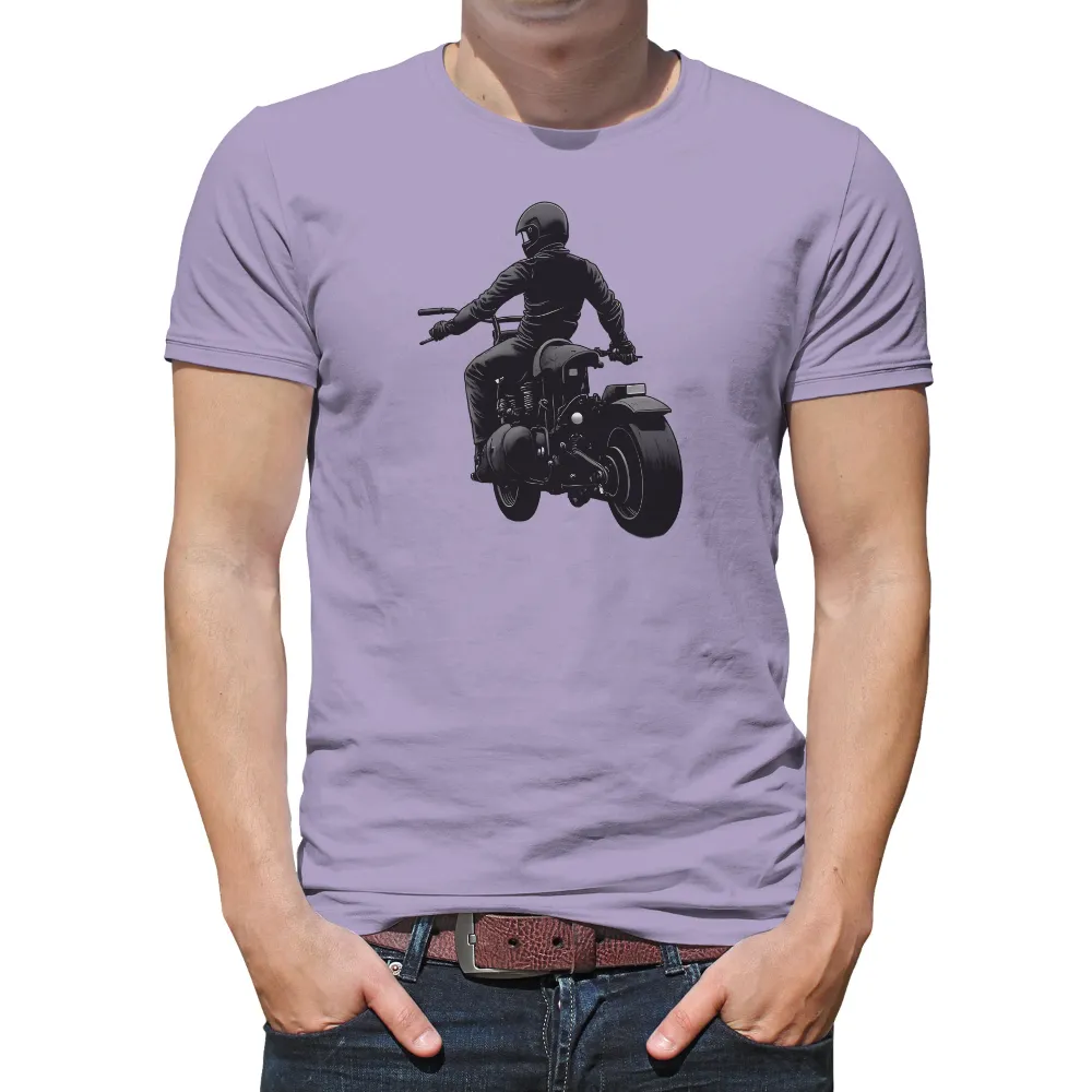 T-Shirts Pattern: Biker Silhouette - Freedom and Adventure|red and black motorcycle t shirt roblox