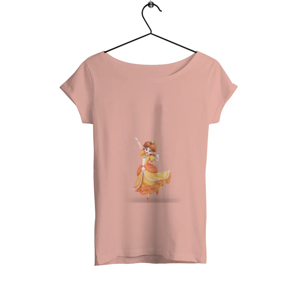 T-Shirts Pattern: Princess Daisy's Adventure - Gaming Inspired Design|princess leia gold bikini t shirt